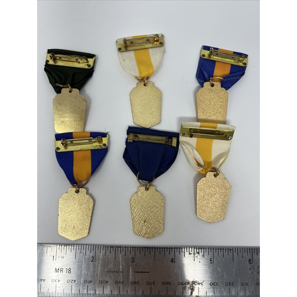 Vintage Lot of 6 Indiana Central Southern Music Association Ribbon Medal Award - Picture 7 of 7